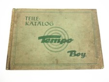 Vidal Tempo Boy mit Motor ILO WU250 TE250 Ersatzteilkatalog Ersatzteilliste 1952