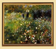 Frau mit Sonnenschirm im Garten Impressionismus Auguste Renoir A3 50 Gerahmt