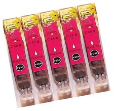 5 MAGENTA Drucker Patrone mit chip für Canon PIXMA IP5200 IP5300 MP970 IP4200X
