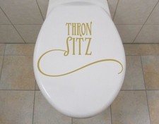 Wandtattoo Thronsitz Bad