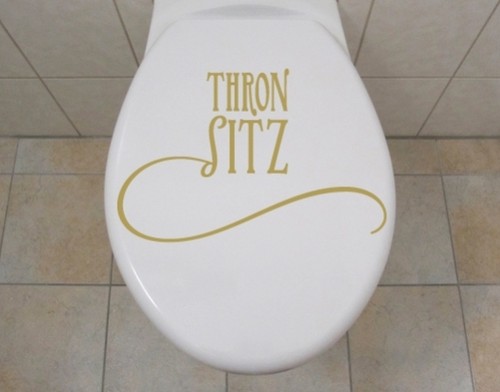 Wandtattoo thronsitz bad - thronsitz,