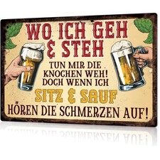 Metall wanddeko bier wandbild - metall,