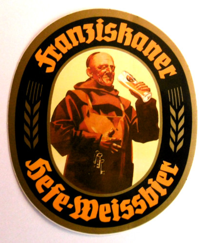 Werbe aufkleber franziskaner - werbe-aufkleber,
