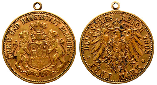 Hamburg tragbare medaille - hamburg,,