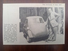 BMW Isetta, micro car, Kleinstwagen, Captain Ashley, Abbildung, 1957