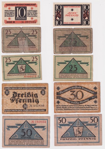 Banknoten notgeld stadt - 5,
