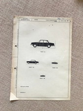 " Liste " BMW 1500 Limousine 1964 mit technishe Daten selten