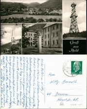 Ansichtskarte Ilfeld-Harztor Markt, Stadt, Aussichtsturm 1970