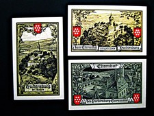 Leuchtenburg  3 x Notgeld