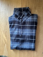 Lindbergh White Flanellhemd (schwarz/blau) Gr. L -Neuwertig-