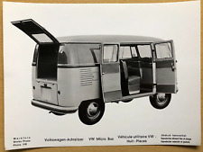 Original Werkfoto Pressefoto Volkswagen VW Bus Transporter Achtsitzer, 1956
