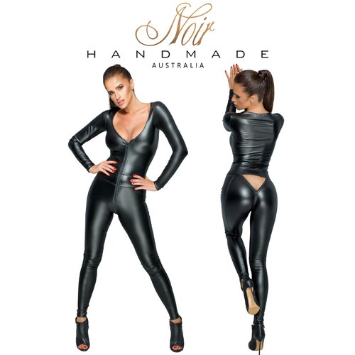 Noir sexy overall jumpsuit - sexy,