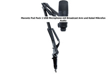 Marantz Pod Pack 1 USB Microphone mit Broadcast Arm und Kabel Mikrofon Audio OVP