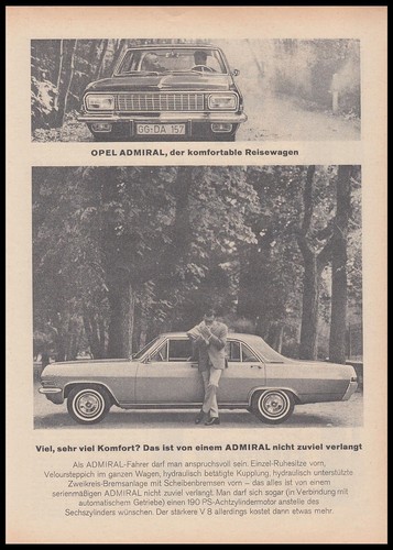 Opel admiral reklame - admiral,