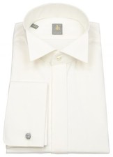 Jacques Britt Smokinghemd Custom Fit Kläppchenkragen UMA helles beige - ohne OVP