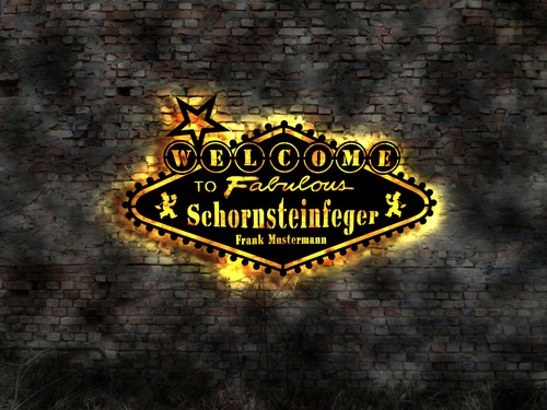 Leuchtreklame schornsteinfeger - leuchtreklame,