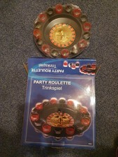 Trinkspiel Partykracher Shots Roulette - 32 cm mit 16 Shotgläser und 1 Kugel