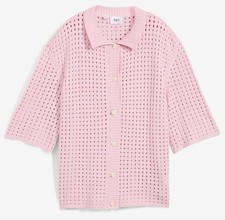 Ajour-Strickjacke mit