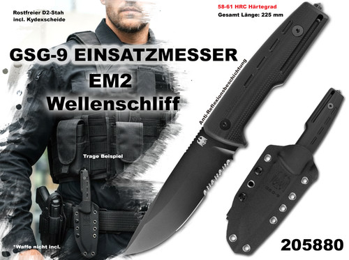 Gsg messer em2 g10 griff - gsg-9,