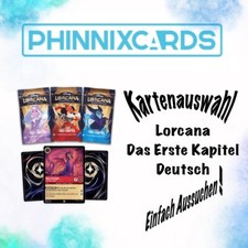 Disney Lorcana Das Erste Kapitel TCG Chapter Karten Deutsch einfach Aussuchen!