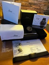 Sinn U2 S (EZM 5) GMT / NEUER SERVICE / Metall + Kautschukband / FULL - SET