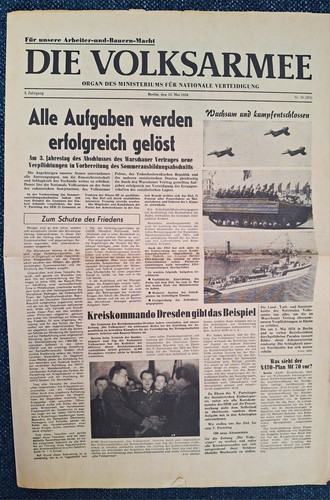 Die volksarmee zeitung ddr - die,