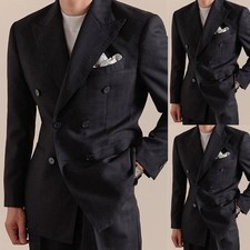 Schwarz Männer Anzug Slim Fit