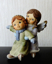 Goebel Nina & Marco - Engelpaar beim Schlittschuhlauf - signiert Limpke