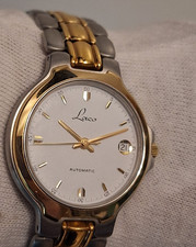 Laco Herren Armbanduhr Klassisch 40 mm Edelstahl Gold Bicolor NOS 2892-2