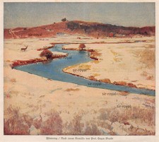 Wintertag - Eugen Bracht - 1927 ~20x18cm