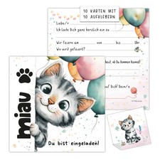 XXL Einladungskarten Katze