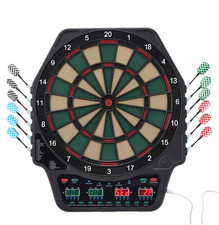 Dartscheibe Elektronisch Dartboard Dart Dartspiel 6 Dartpfeile 16 Spieler