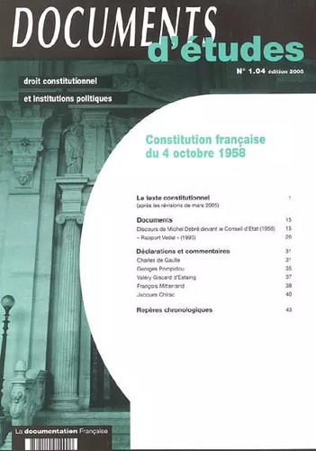 Constitution française 4 - française, du