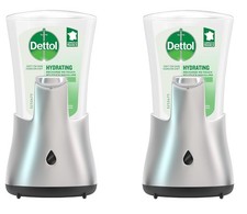 Dettol No-Touch Automatischer Seifenspender Aloe Vera Duft, 2 x 250ml