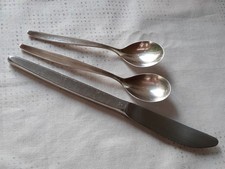 WMF Cromargan Besteck Modell Stockholm 1 Menümesser L = 20,9 cm u 2 Kaffeelöffel