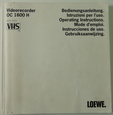 Loewe Videorekorder OC 1600 H Gebrauchsanweisung To-5549