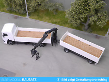 1:87 EM601 Echtholz Auflage für Herpa Baustoff Hängerzug für Umbau Eigenbau