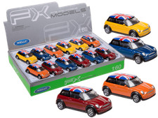 12 x Mini Cooper UK Modellauto