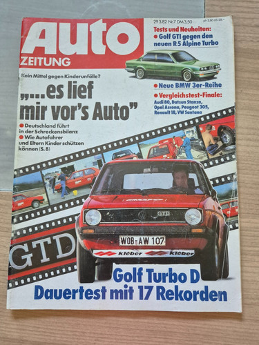 Auto zeitung 1982 golf - zeitung, vw