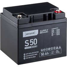 AGM Batterie 12V 50Ah Deep