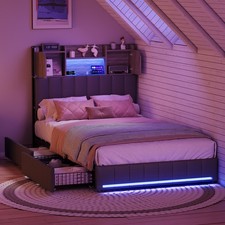 Polsterbett 90x200 cm mit 2