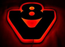 LED Innenplatte mattgrau Neon