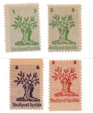 Lokal Apolda 1-3 (1 I a+b) postfrisch I a+b BPP-geprüft (B14256)