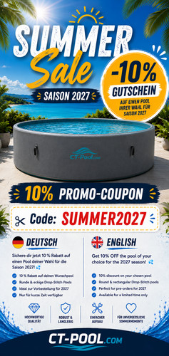Drop stitch pool die - pool, neue