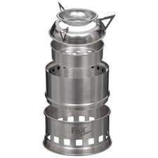 Outdoor-Ofen Forest Campingkocher Notkocher Edelstahl Hobo f Festbrennstoffe