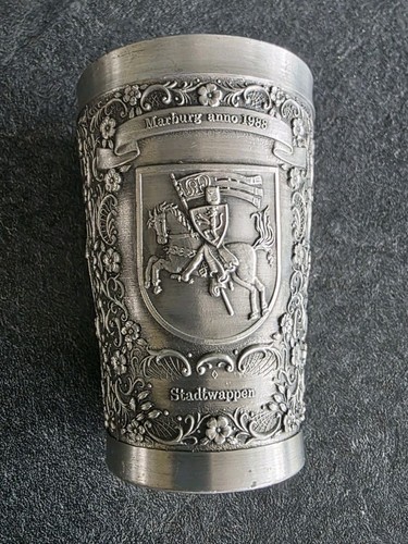 Alte zinn becher marburg 1988 - becher,