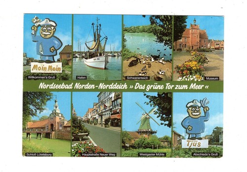 Ansichtskarte nordseebad - ansichtskarte,