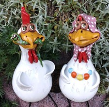Keramik Huhn Hermine, Hahn
