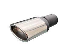 Auspuffblende Endrohr oval 95x65mm abgeschrägt Edelstahl für 50mm Anschluß