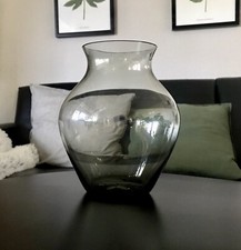 Vintage Glasvase Glas Rauchglas Vase Mid century WMF Wagenfeld Design Bauhaus